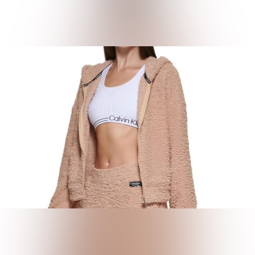 Calvin Klein Performance Shaggy Knit Full Zip Hoodie